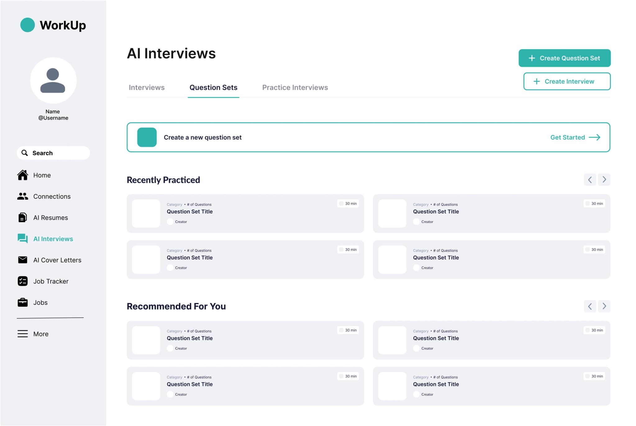 Question Sets Hub